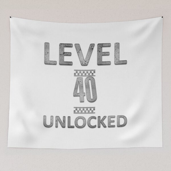 Item preview, Level 40 Unlocked 40th Birthday designed and sold by franktact.