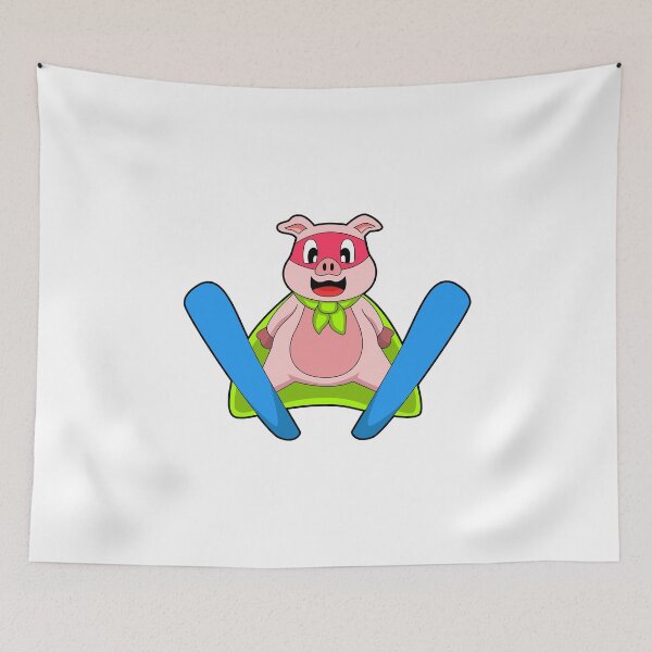 Item preview, Pig Skier Ski designed and sold by Snabdesign84.
