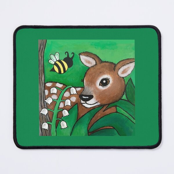 Item preview, Deer/Lily Of The Valley - Let’s Bee Woodland Friends designed and sold by Debbee75.
