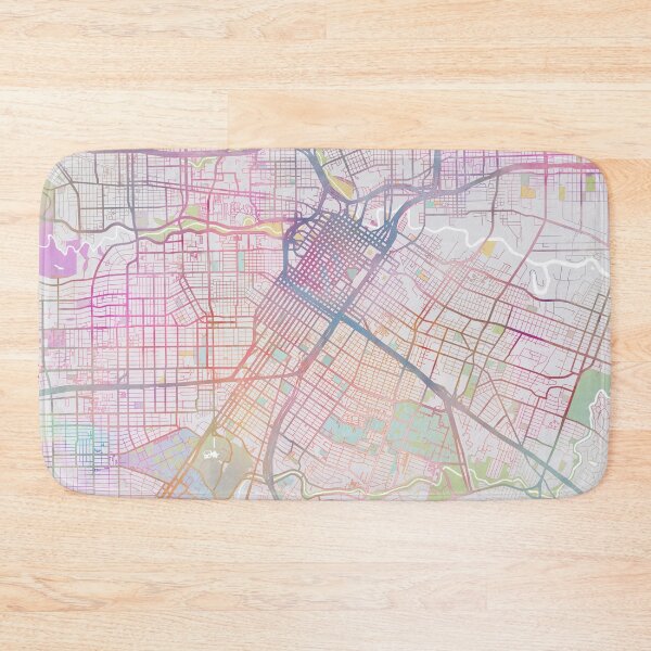 Item preview, Houston Map, USA City, US Map,Travel, Traveler Gift designed and sold by TheRedFinch.