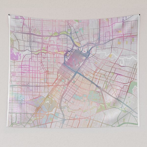 Item preview, Houston Map, USA City, US Map,Travel, Traveler Gift designed and sold by TheRedFinch.