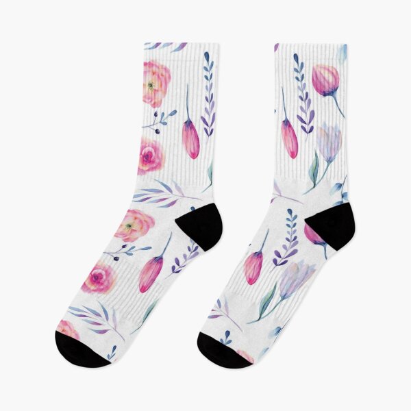 Item preview, Watercolor pink peonies and blue branches designed and sold by Pavnud.