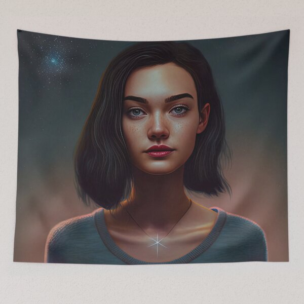 Item preview, girl painting designed and sold by Jenslemmens.