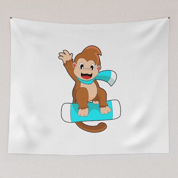 Item preview, Monkey Snowboard Winter sports designed and sold by Snabdesign84.