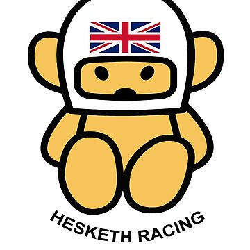 Artwork thumbnail, JAMES HUNT Teddy bear-breasted HESKETH RACING White helmet by Form-2-idea