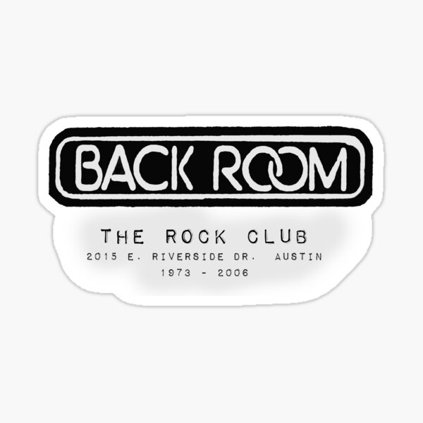 Item preview, The Back Room (Rock Club) Austin TX designed and sold by YesterCool Designs.