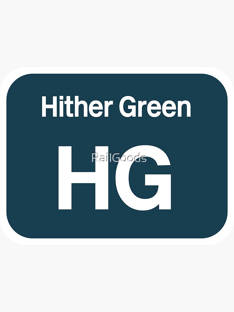 "Hither Green Depot Logo Sticker" Sticker for Sale by RailGoods Redbubble