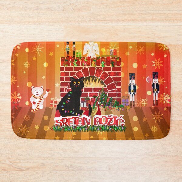 Item preview, Naughty Cat "Sretan Božić" designed and sold by MC Art Studio.