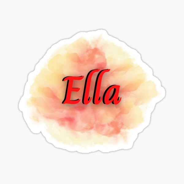 names-of-women-ella-red-nice-gift-for-a-female-friend-sticker