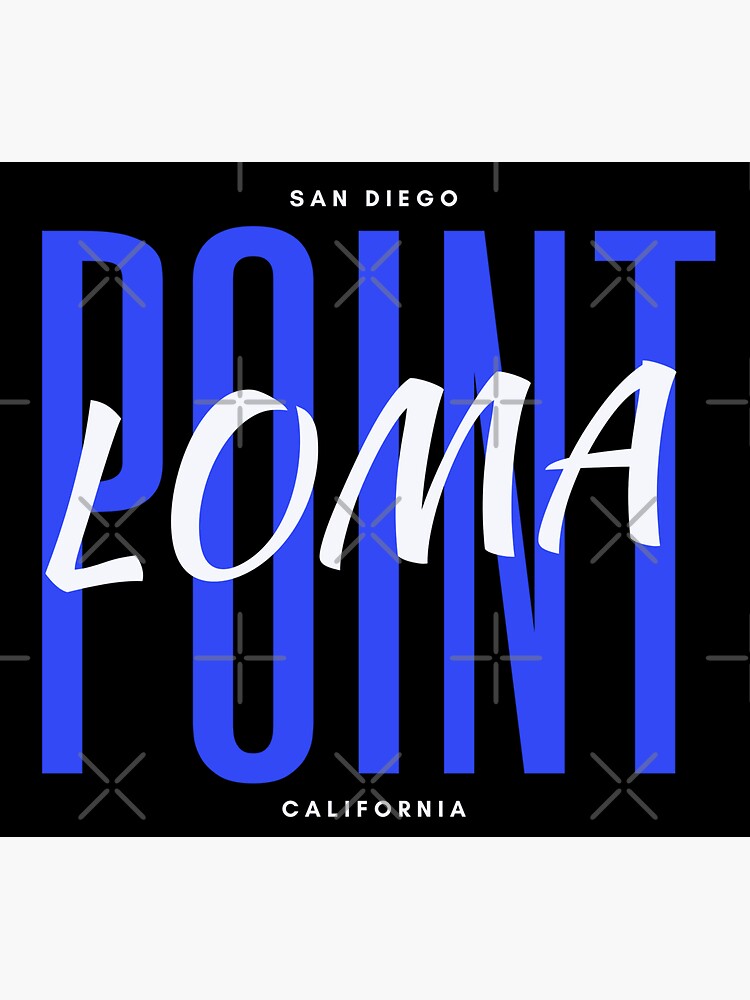 "Point Loma - San Diego" Sticker for Sale by MtWoodsonSales | Redbubble