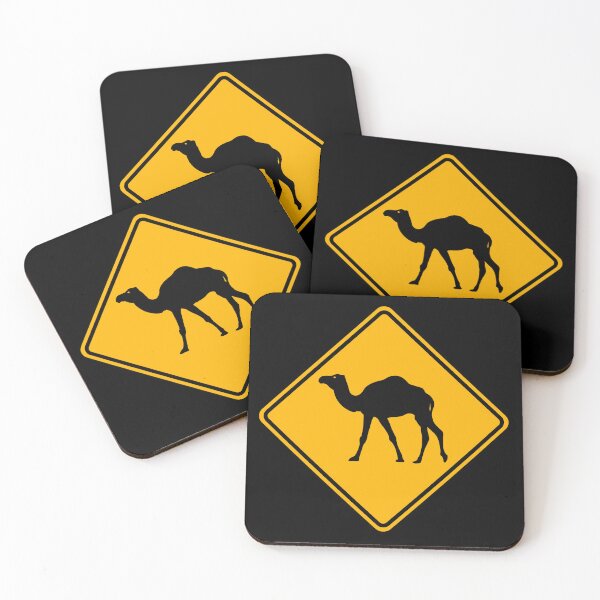 Item preview, Australian Camel Road Sign Animal Crossing Funny  designed and sold by fomodesigns.