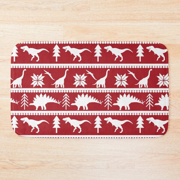 Item preview, Dinosaur Fair Isle Pattern (Red) designed and sold by Zia Frazier.