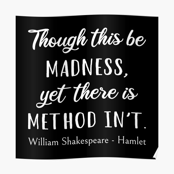 "Hamlet Quote III Typography Style" Poster for Sale by lemonpepper