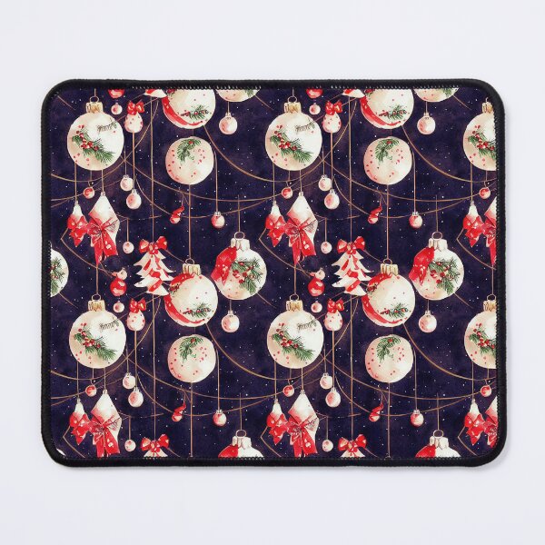 Item preview, Watercolor Christmas Tree with Ball Ornaments  designed and sold by VintageFlorals.