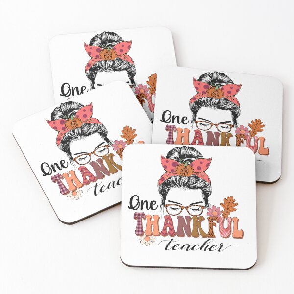 Item preview, Copy of One Thankful TeacherThanksgiving Messy Bun Life Sunglasses Fall Flowers designed and sold by Mehdi Elkhemlichi.