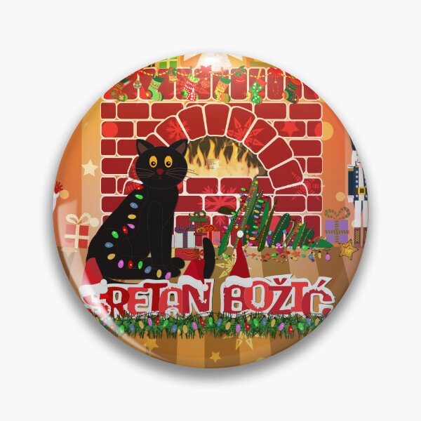 Item preview, Naughty Cat "Sretan Božić" designed and sold by MC Art Studio.