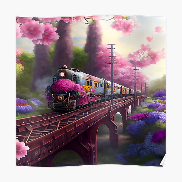The FlowerLand Express Poster