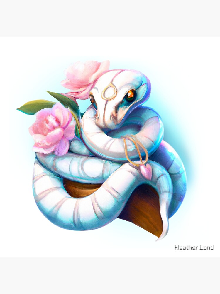 Pretty Blue and White Snake