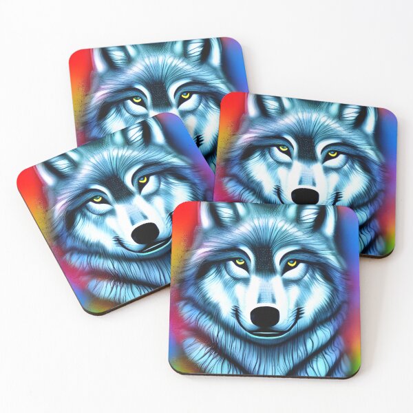 Item preview, Cute wolf with nice background designed and sold by The Love Quill.
