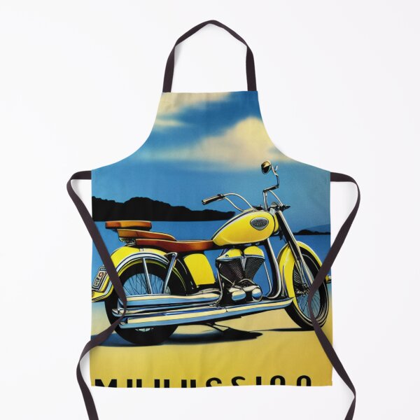 Item preview, Vintage Yellow Motorcycle Poster designed and sold by BAYFAIRE.