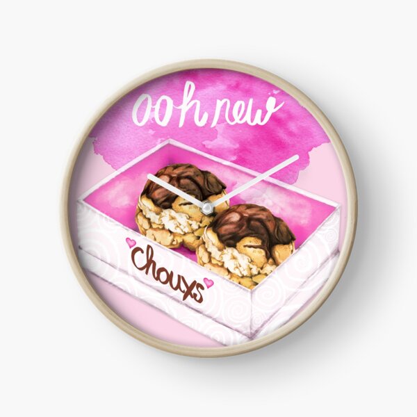 Cute Food Pun - New Chouxs/shoes Clock