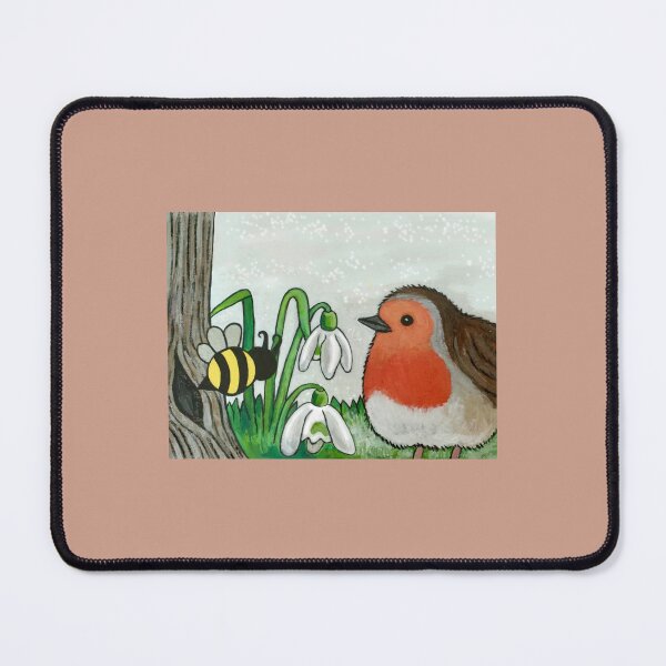 Item preview, Winter Bee Gone (Robin/Snowdrops)  designed and sold by Debbee75.