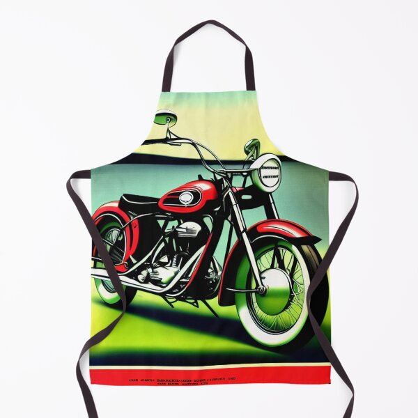 Item preview, Vintage Red Motorcycle Poster designed and sold by BAYFAIRE.