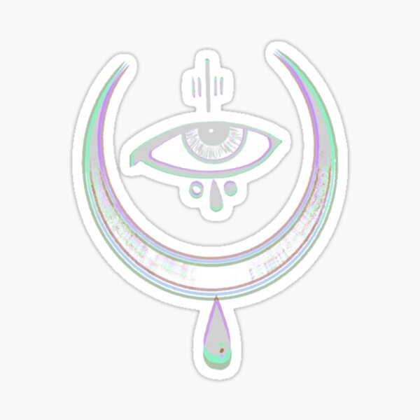 Evil eye Black Sticker
