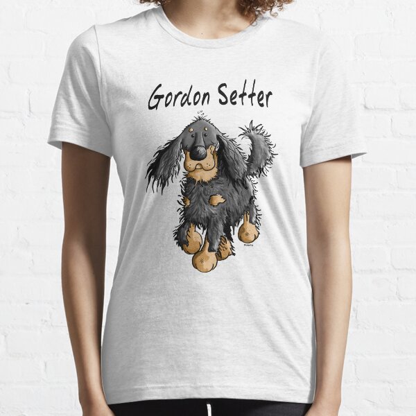 Happy Gordon Setter - Dog - Dogs - Comic - Gift - Cartoon Essential T-Shirt