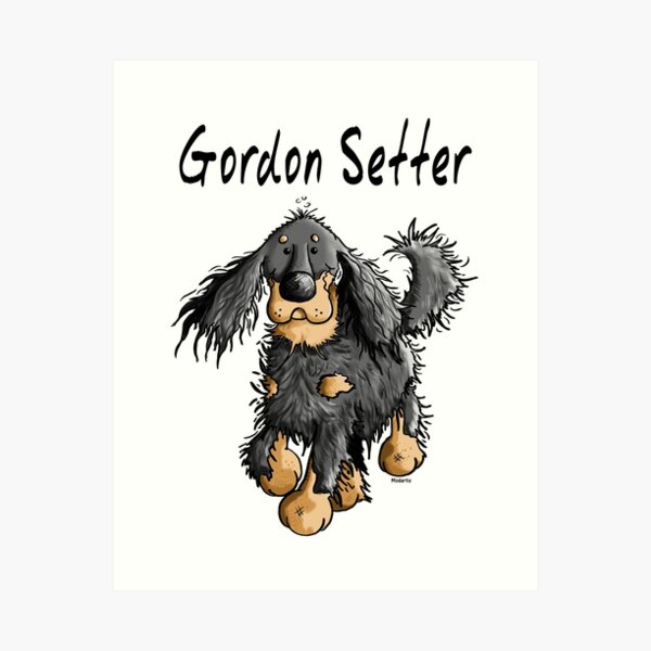 Artikel-Vorschau von Happy Gordon Setter - Dog - Dogs - Comic - Gift - Cartoon, designt und verkauft von modartis.