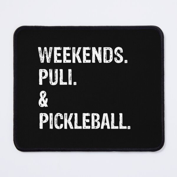Item preview, Weekends Puli and Pickleball Funny Dog Gift  designed and sold by Guarddogdrive.