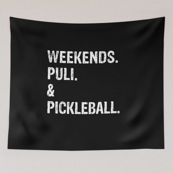 Item preview, Weekends Puli and Pickleball Funny Dog Gift  designed and sold by Guarddogdrive.