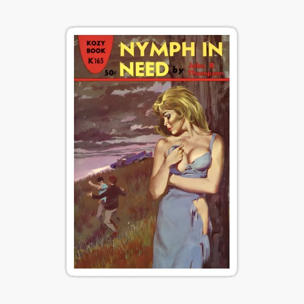 Nymph in need pulp novel cover Sticker