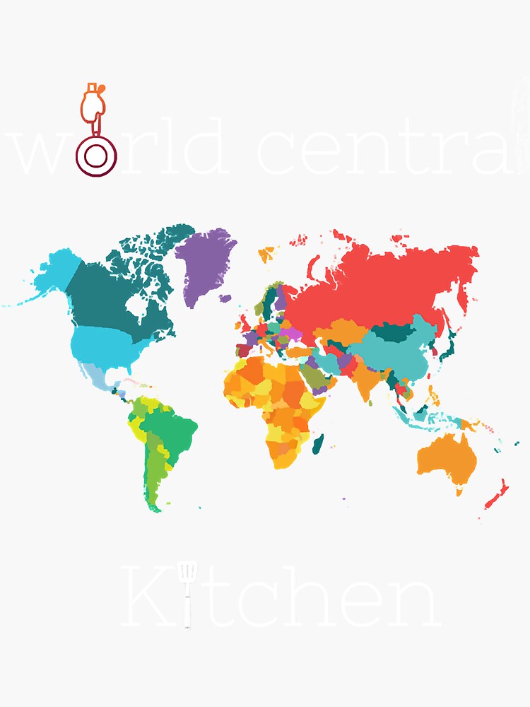 "world central kitchen" Sticker for Sale by BarbaraTrice Redbubble