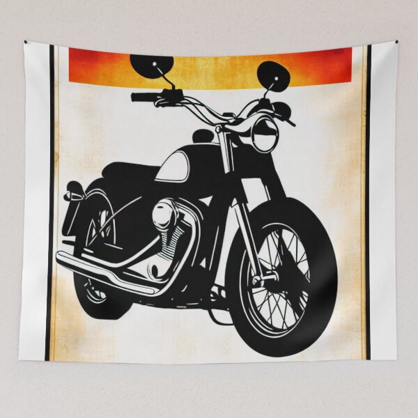 Item preview, 90s Vintage Vector Motorcycle Poster designed and sold by BAYFAIRE.
