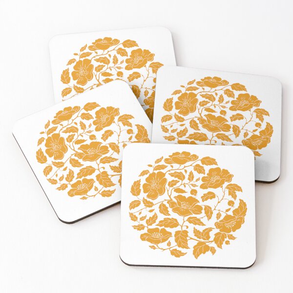 Item preview,  A Circle Made Of Gathering Orange Flowers designed and sold by Tasha-design.