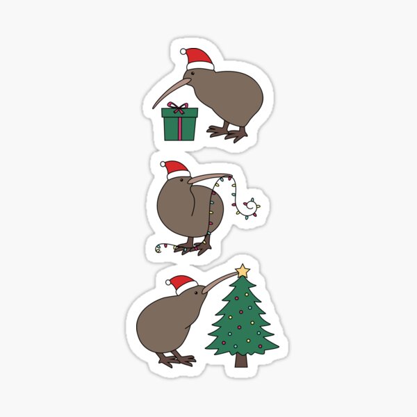 Item preview, Christmas Kiwi | New Zealand Kiwi Bird designed and sold by Rebeccatiana.nz.