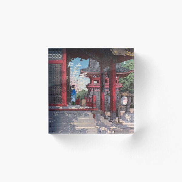 Item preview, Fudo Temple in Meguro by Kawase Hasui designed and sold by Ukiyo-Studio.