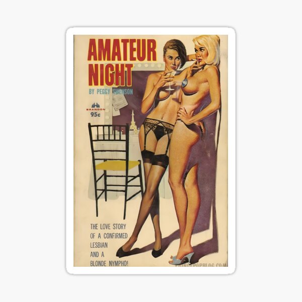 Item preview, Amateur Night pulp novel cover designed and sold by ThePostcardShop.
