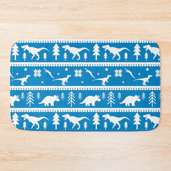 Item preview, Another Dinosaur Fair Isle Pattern (Blue) designed and sold by Zia Frazier.