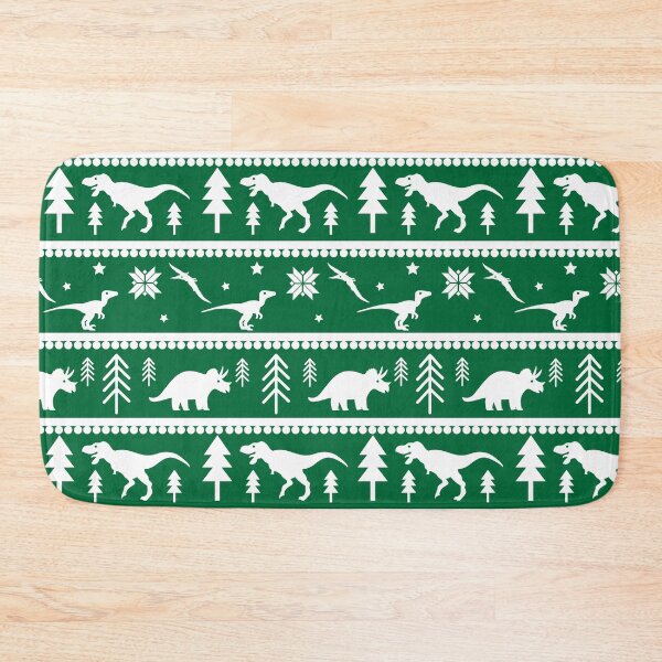 Item preview, Another Dinosaur Fair Isle Pattern (Green) designed and sold by Zia Frazier.