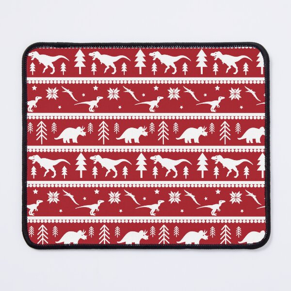 Item preview, Another Dinosaur Fair Isle Pattern (Red) designed and sold by Zia Frazier.