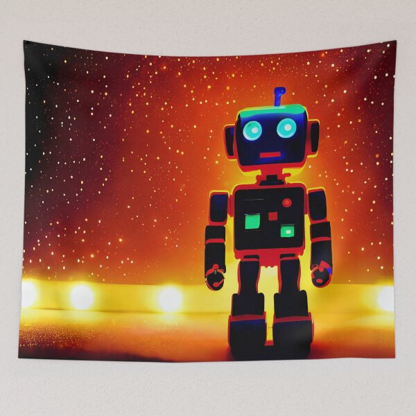 Item preview, Little Robot looking forward to Christmas designed and sold by ArtificialBeaux.