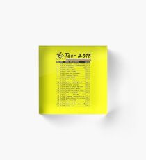 Tour de France 2018 Acrylic Block