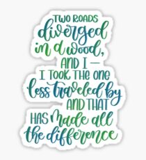 Robert Frost Quote Sticker