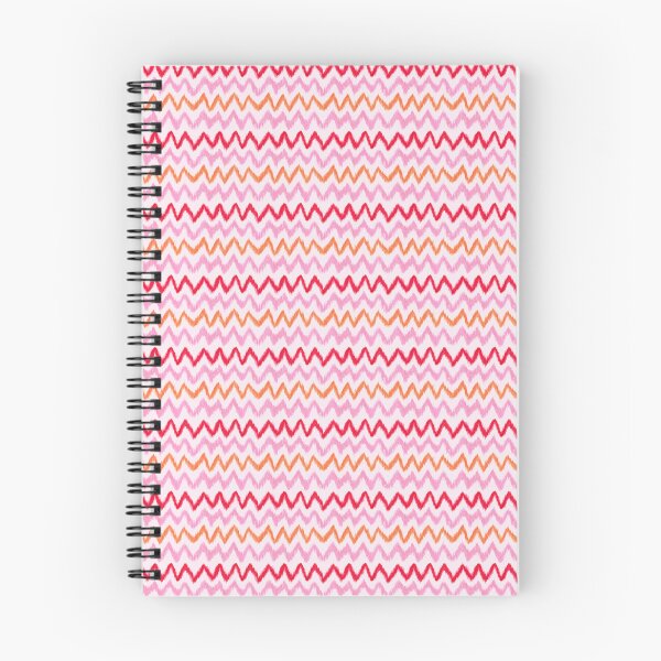 Item preview, Hand Painted Ikat Stripes in Red, Orange, and Pink designed and sold by MarcyBrennanArt.