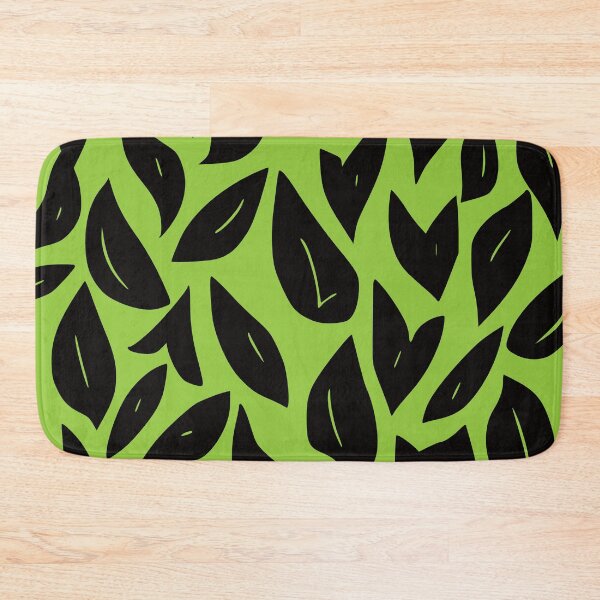 Item preview, Fall Leaves 2, Geometric Design In Black And Green. designed and sold by I-Desire.