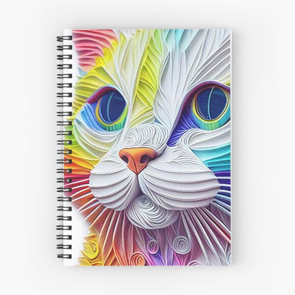 Item preview, Paper Quilled Rainbow Cat designed and sold by cardinalhill.