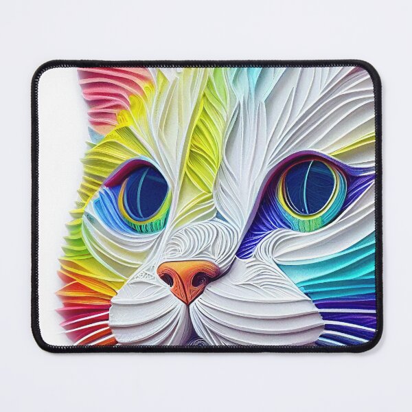 Item preview, Paper Quilled Rainbow Cat designed and sold by cardinalhill.