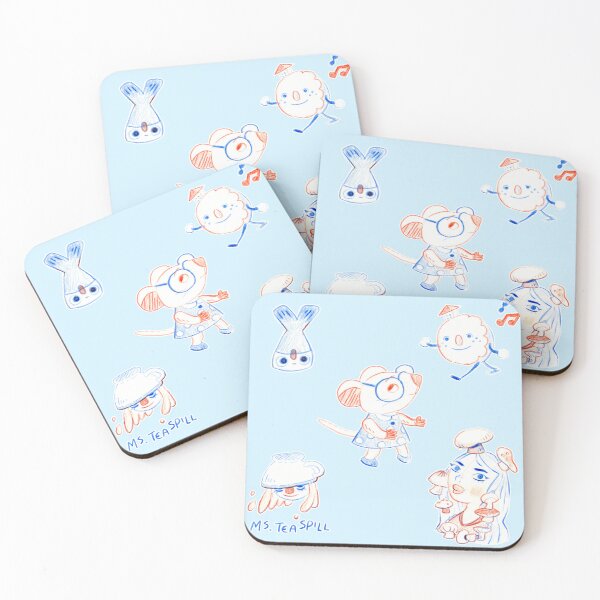 Item preview, Blue & Red Cutie Doodles designed and sold by doodledate.